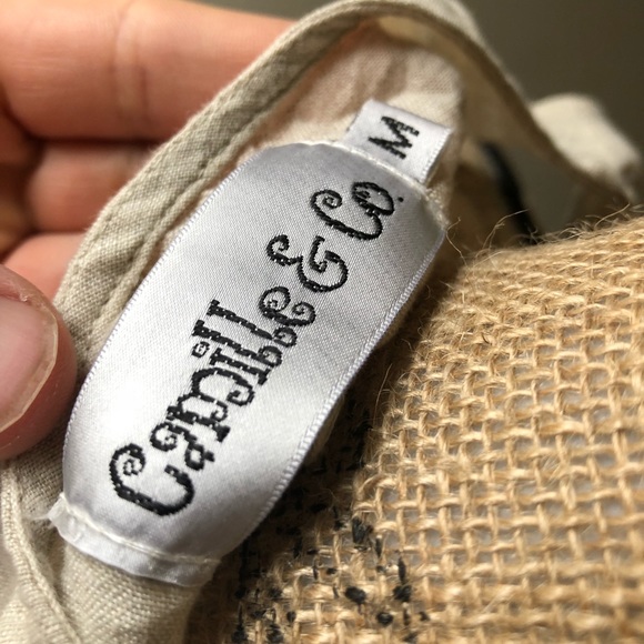 Camille & Co woman’s tan dress sz M - Picture 6 of 6